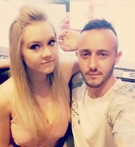 PIC BY MERCURY PRESS (PICTURED: EMMA PHILLIPS, 24 AND BOYFRIEND LEE MILLER, 29) A student teacher who got a buzzing SEVEN INCH sex toy lodged up her BUM was forced to have it surgically removed after DIY extraction methods including using a fork handle and BBQ prongs failed. Mum-of-one Emma Phillips, from Wallasey, Merseyside, was feeling amorous with partner Lee Miller during the early hours of Saturday morning (Oct 1) when the sex toy ëdisappearedí. Initially thinking Lee had hidden the vibrator under a pillow as a prank, it was only when Emma pressed down on her stomach and felt a buzzing that she realised it had vanished up her back passage. SEE MERCURY COPY