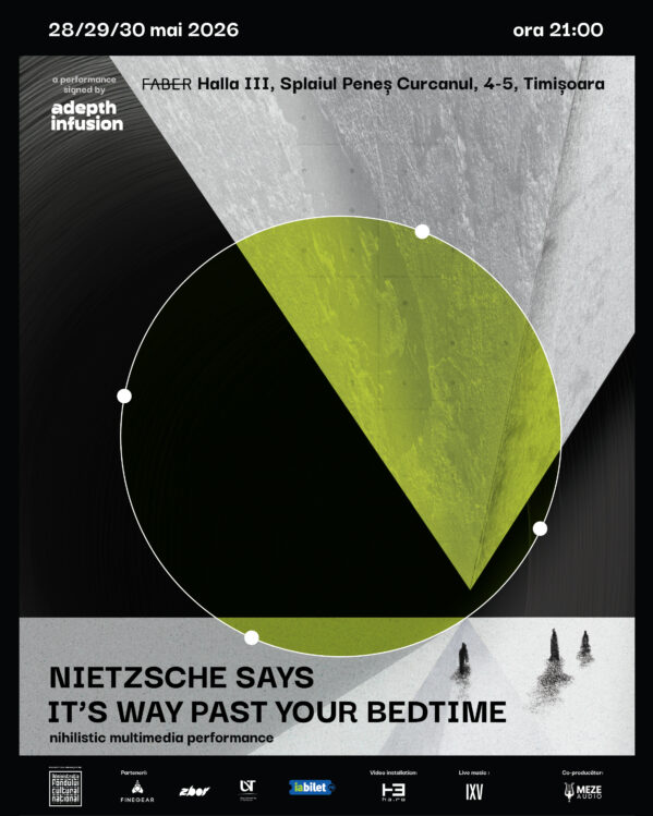 Nietzsche says it’s way past your bedtime, noul spectacol adepth infusion, ajunge în premieră la Timișoara cu o experiență multimedia despre nihilismul contemporan