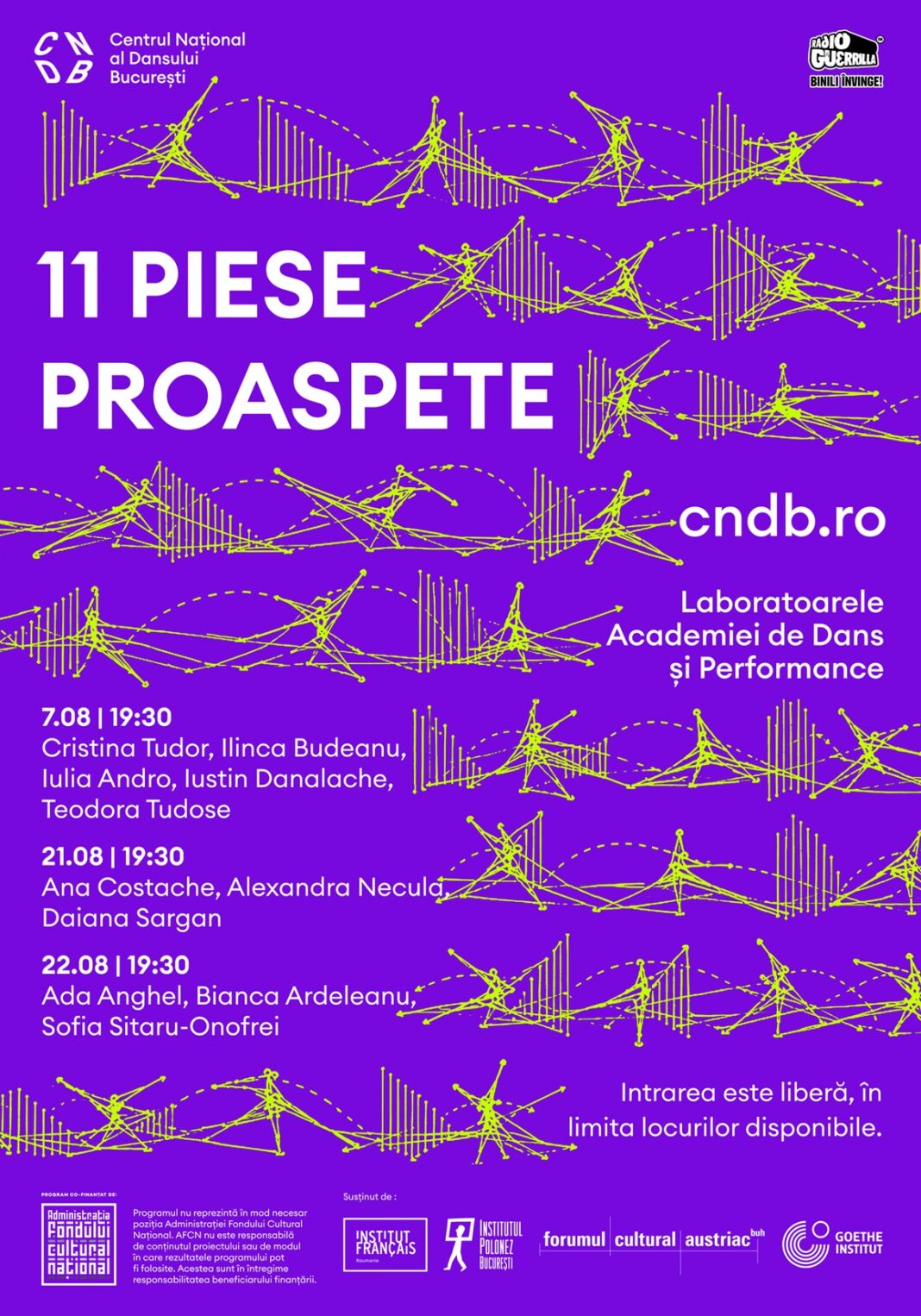 Comunicat de presă: 11 piese de dans noi marchează finalul Laboratoarelor Academiei de Dans și Performance CNDB, 2026