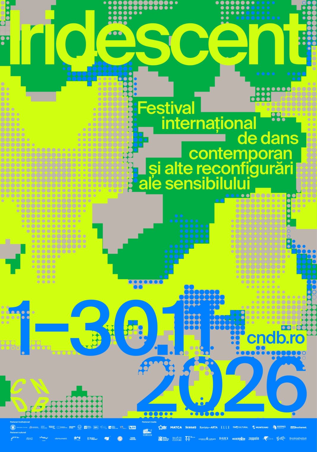 Comunicat de presă: Începe a cincea ediție a festivalului internațional de dans contemporan și alte reconfigurări ale sensibilului – Noiembrie devine Iridescent, 2026