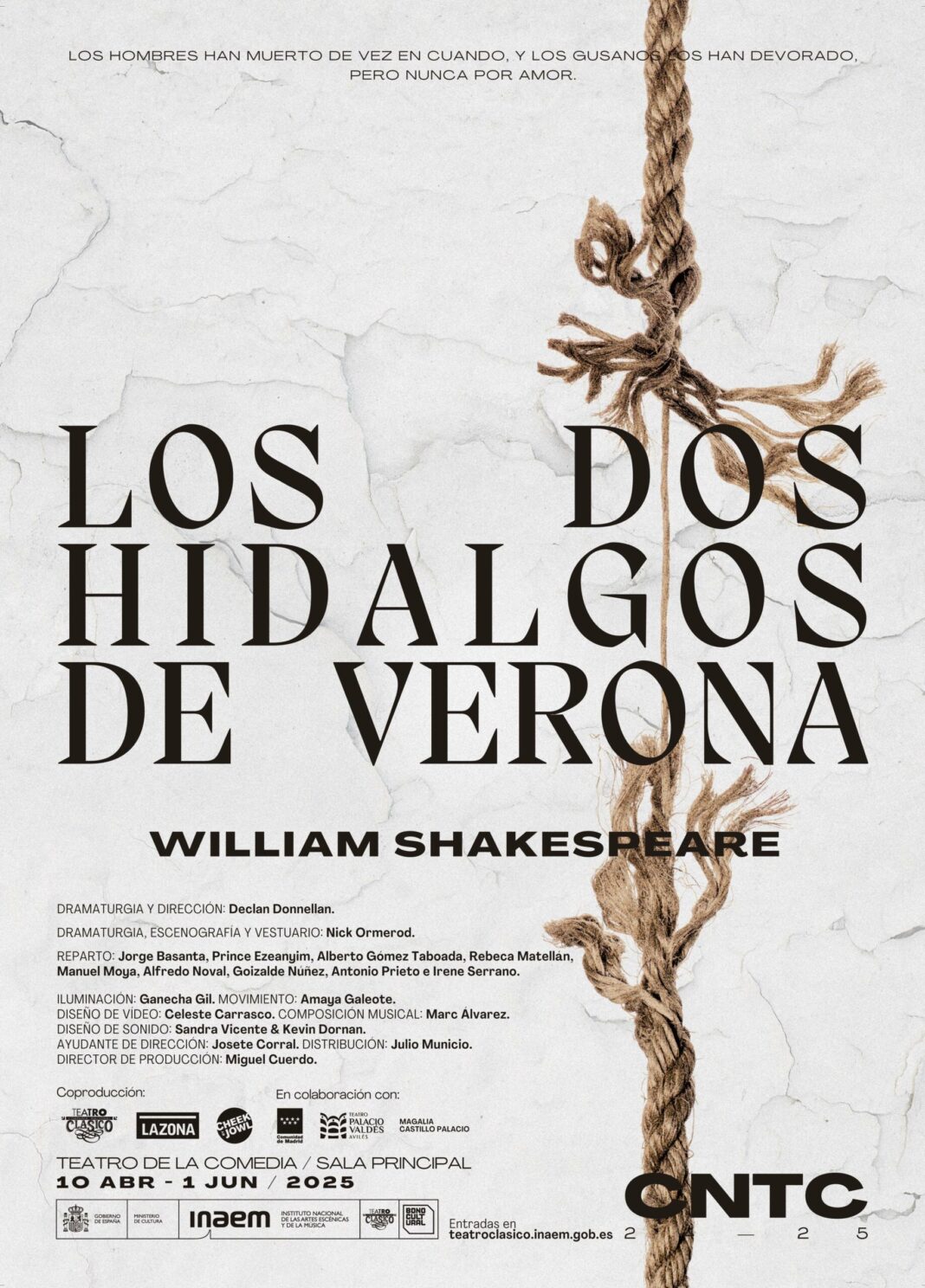 Mihai Brezeanu: Shakespeare presents Shakespeare – Los dos hidalgos de Verona / Doi tineri din Verona la Festivalul Internațional Shakespeare, 2026