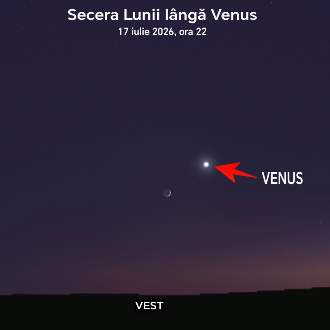 Luna lângă Venus