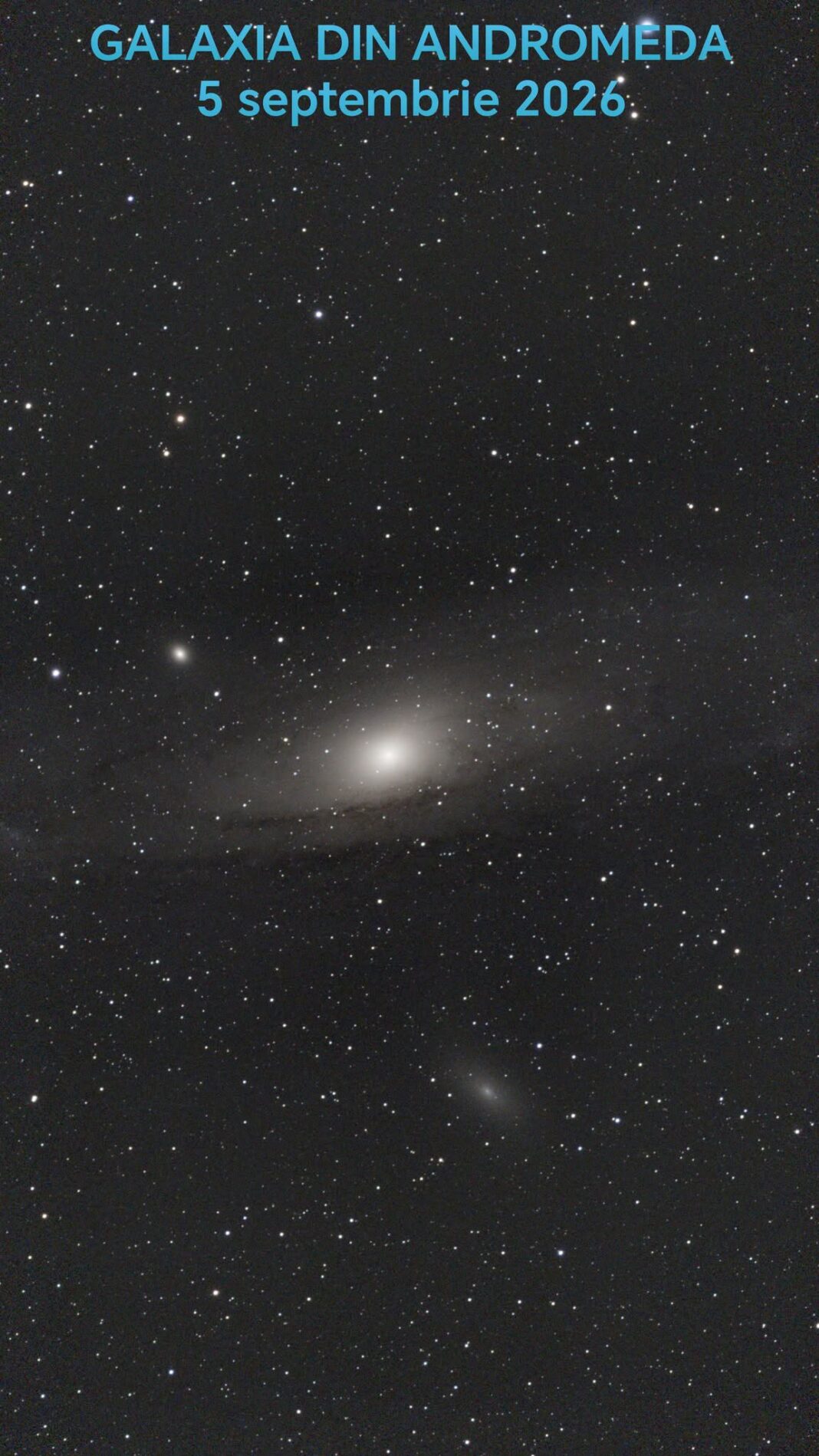 Galaxia din Andromeda și lumina care vine de la ea