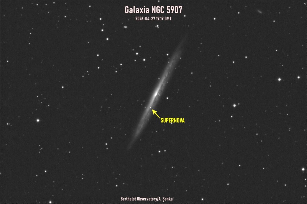 Supernovă în galaxia NGC 5907