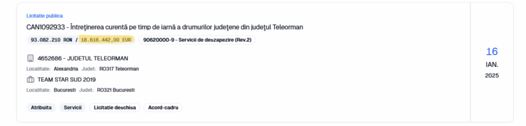 EXCLUSIV. Șase milioane de euro pentru o deszăpezire într-un loc unde nu a nins niciodată iarna asta