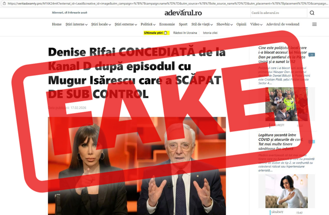 Tentativă de fraudă deepfake care folosește imaginea guvernatorului BNR, Mugur Isărescu, pentru a promova investiții pe un site care se prezintă drept platformă de tranzacționare. BNR atrage atenția asupra postărilor false și informează că instituția nu face recomandări și propuneri de investiții.
