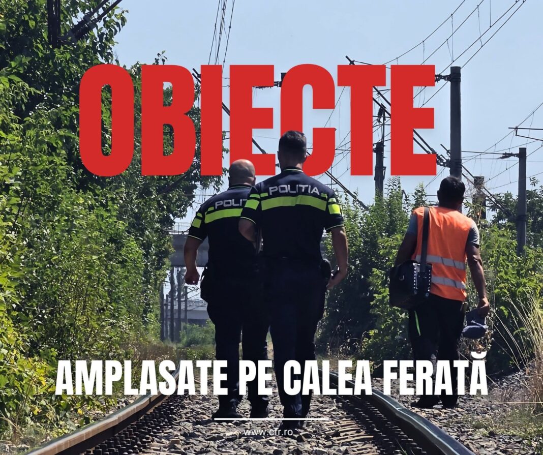 Incident grav de siguranță pe calea ferată Constanța – Mangalia. Trei traverse, un morman de crengi și o bornă din beton au fost amplasate intenționat peste șine. Obstacolele au fost descoperite de un angajat al CFR Infrastructură și au fost îndepărtate până în ora 13, iar circulația nu a fost afectată.
