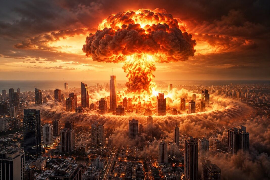 Benjamin Netanyahu a publicat o imagine generată cu AI, ce pare a arăta o explozie nucleară în Tel Aviv. Susține astfel că alegerea altui lider ar putea expune Israelul riscului “unui al doilea Holocaust”. Mesajul său, publicat cu două zile înainte de alegeri, a stârnit critici din partea opoziției, care l-a acuzat că folosește frica pentru a influența alegătorii.