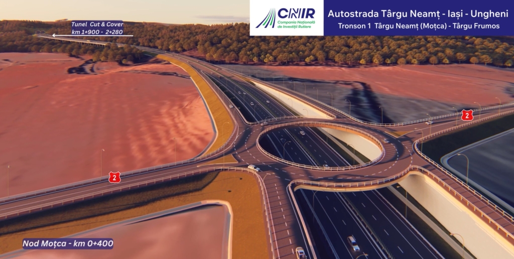 A fost semnat contractul pentru construirea tronsonului 1 Târgu Neamț-Târgu Frumos al Autostrăzii “Unirii”, primul contract finanțat prin SAFE pe A8. Contractul are o valoare de 4,87 miliarde lei, fără TVA.