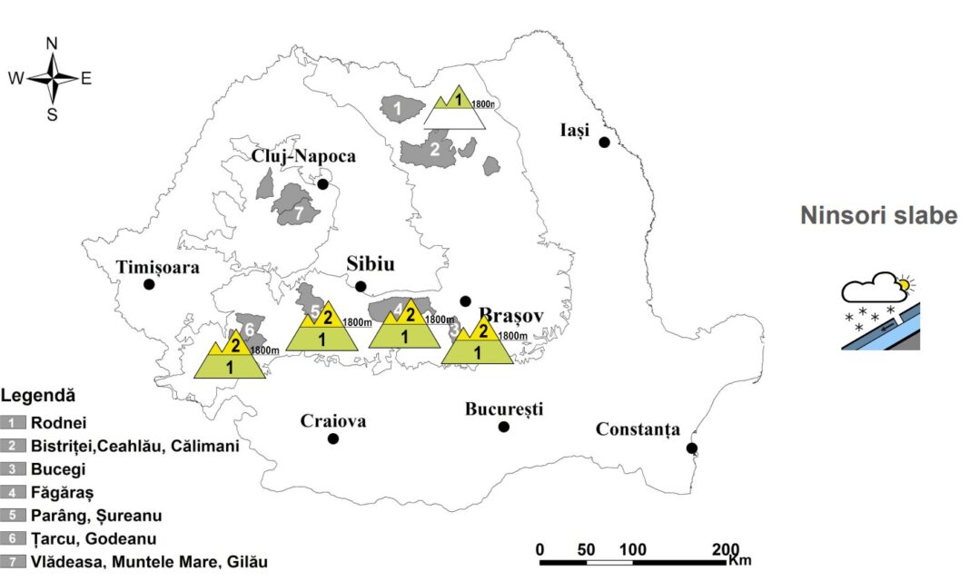 Risc moderat de avalanșă la altitudini de peste 1.800 de metri în munții Bucegi, Făgăraș, Parâng-Șureanu, Țarcu-Godeanu, joi de la ora 20, și până sâmbătă.