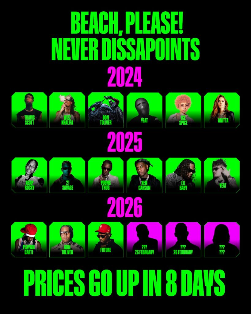Beach, Please! accelerează: lineup-ul va fi completat de două nume incredibile, iar prețurile cresc din 26 februarie