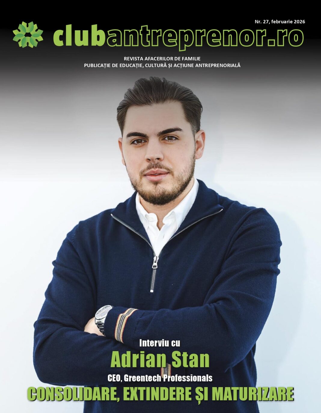 Interviul Ediției – Interviu cu Adrian Stan, CEO, Greentech Professionals: Consolidare, extindere și maturizare