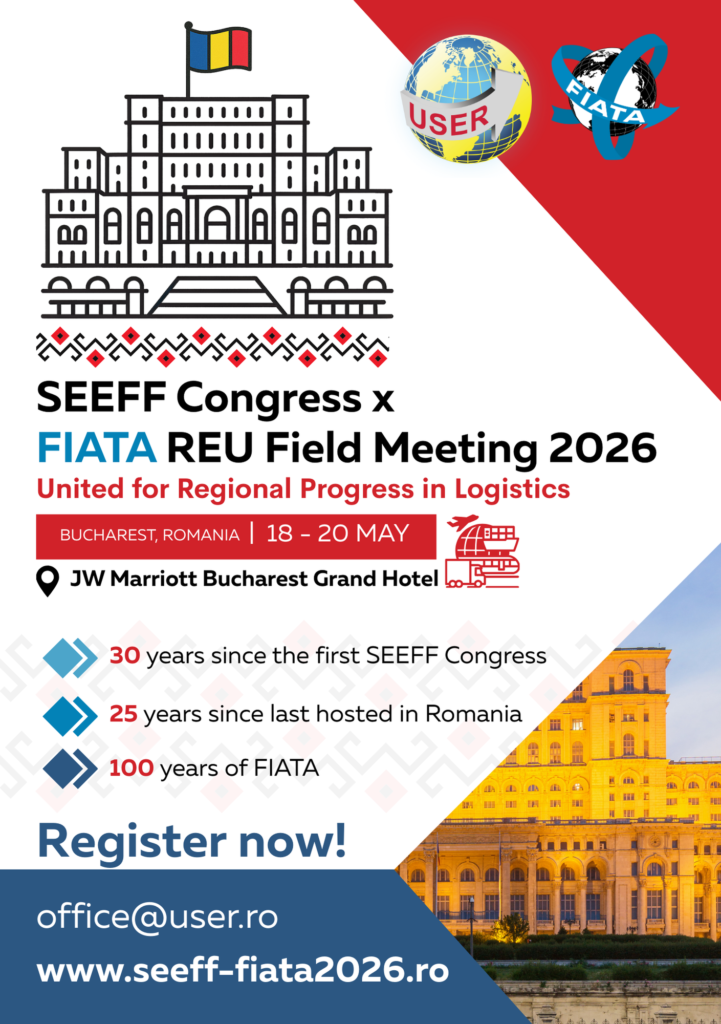 USER organizează Congresul European SEEFF & FIATA REU Field Meeting (18 – 20 mai 2026)