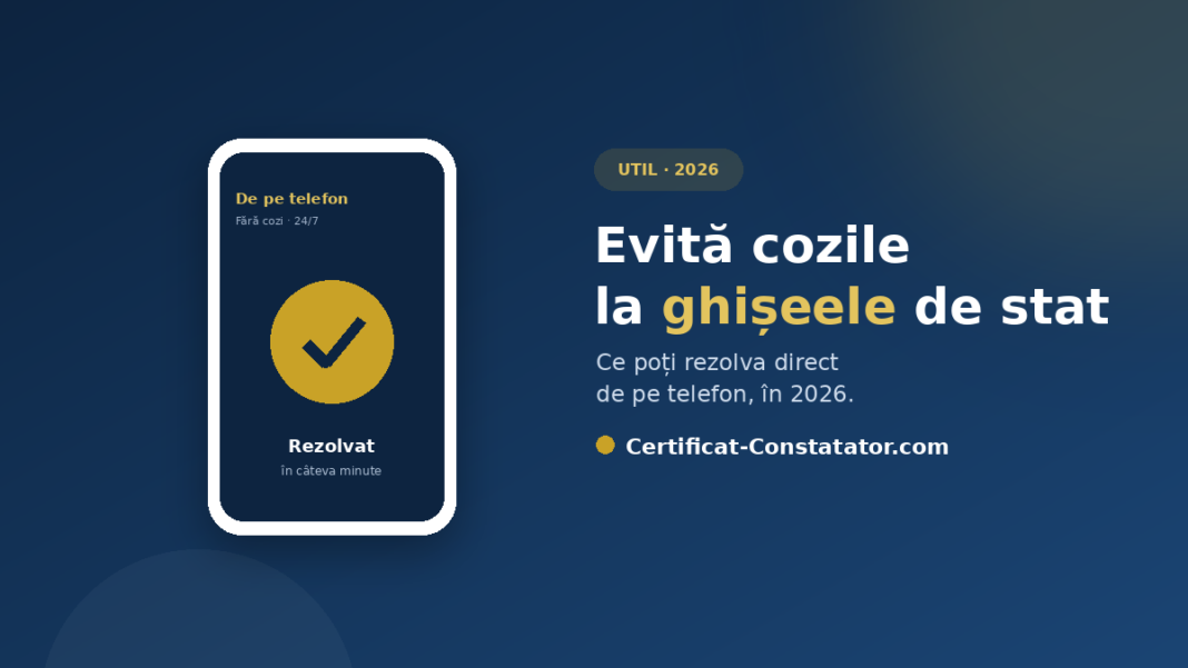 Cum eviți cozile la ghișeele de stat: serviciile pe care le rezolvi de pe telefon