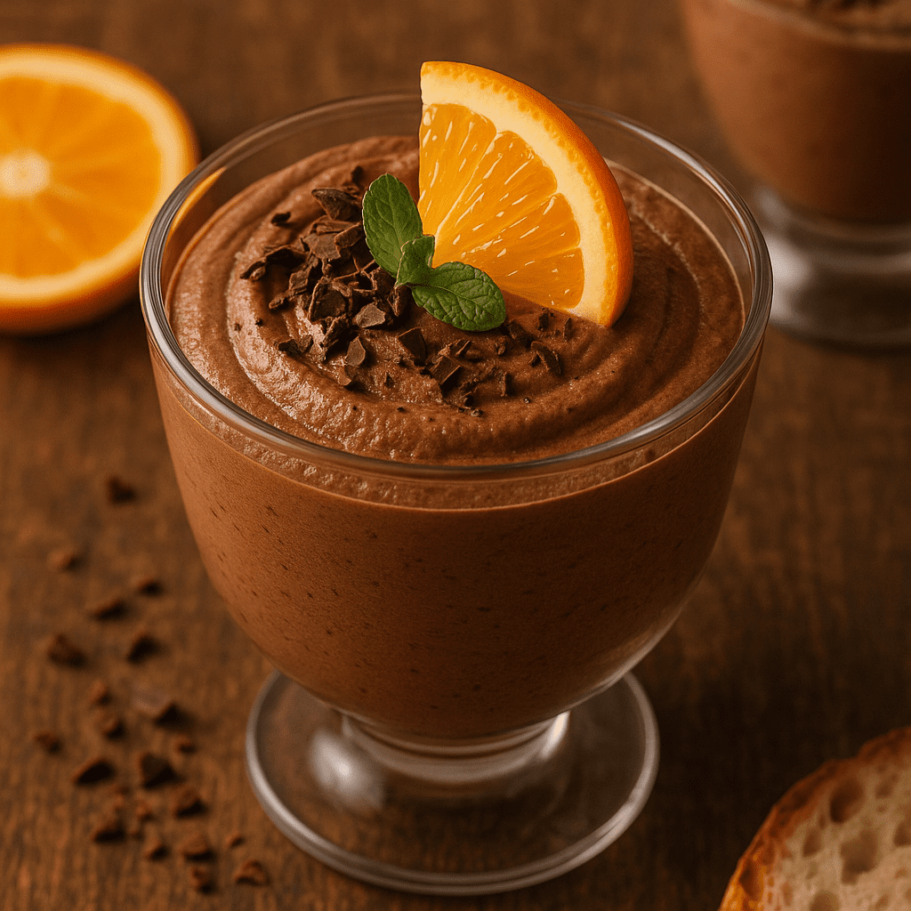 Mousse de ciocolată cu portocală: desertul care te cucerește fără efort