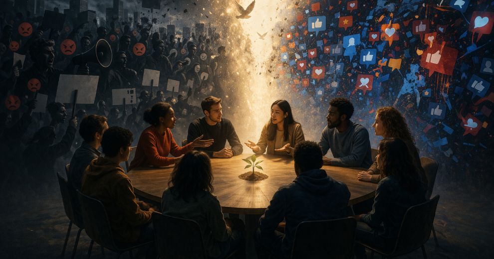 Cum să avem conversații curajoase într-o epocă a certitudinii morale zgomotoase