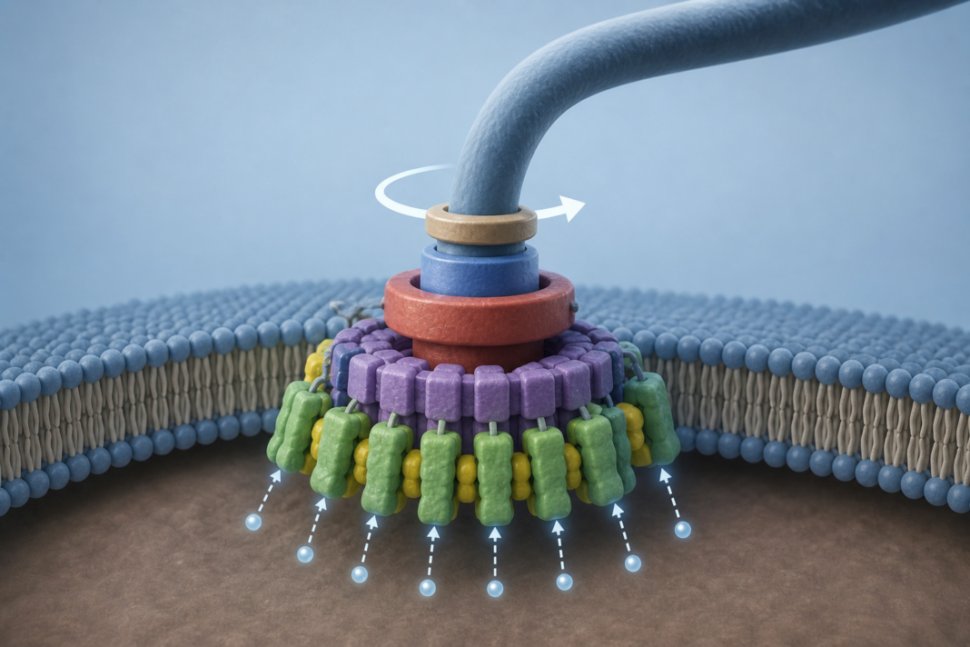 Motorul flagelar bacterian și „forța vieții”: cum pun protonii biologia în mișcare