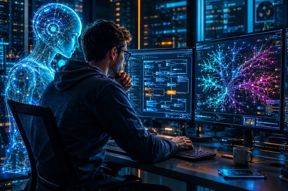 Programatorii în era inteligenței artificiale: se înlocuiește scrierea codului cu supravegherea mașinii? Cum vor mai ști programatorii să analize cod coplex dacă nu-l scriu?