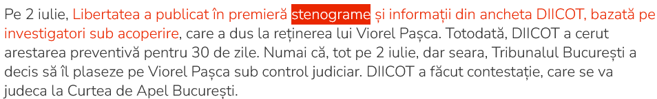 „Stenogramele” sunt, în fapt, transcrieri…