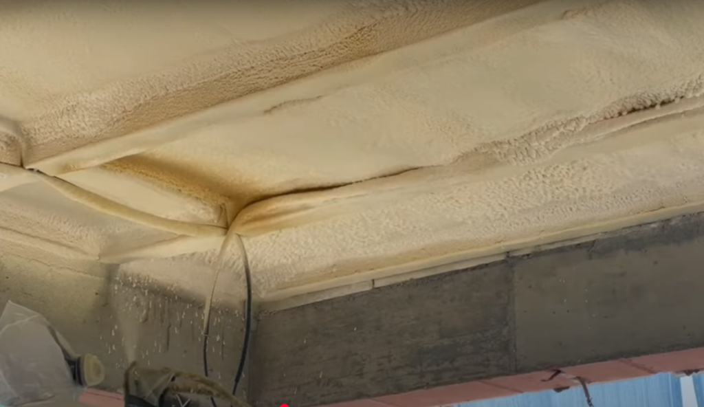 Izolarea planseului cu spuma poliuretanica